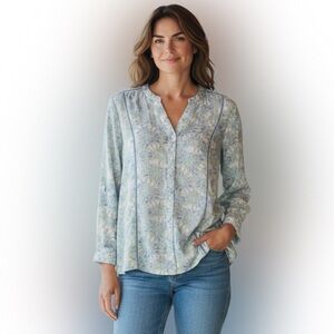 Zac & Rachel Pastel Floral Blouse